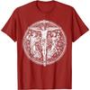 Precious Blood Jesus Christ Crucifixion Graphic Men's Cotton T-Shirt Casual Round Neck Tee