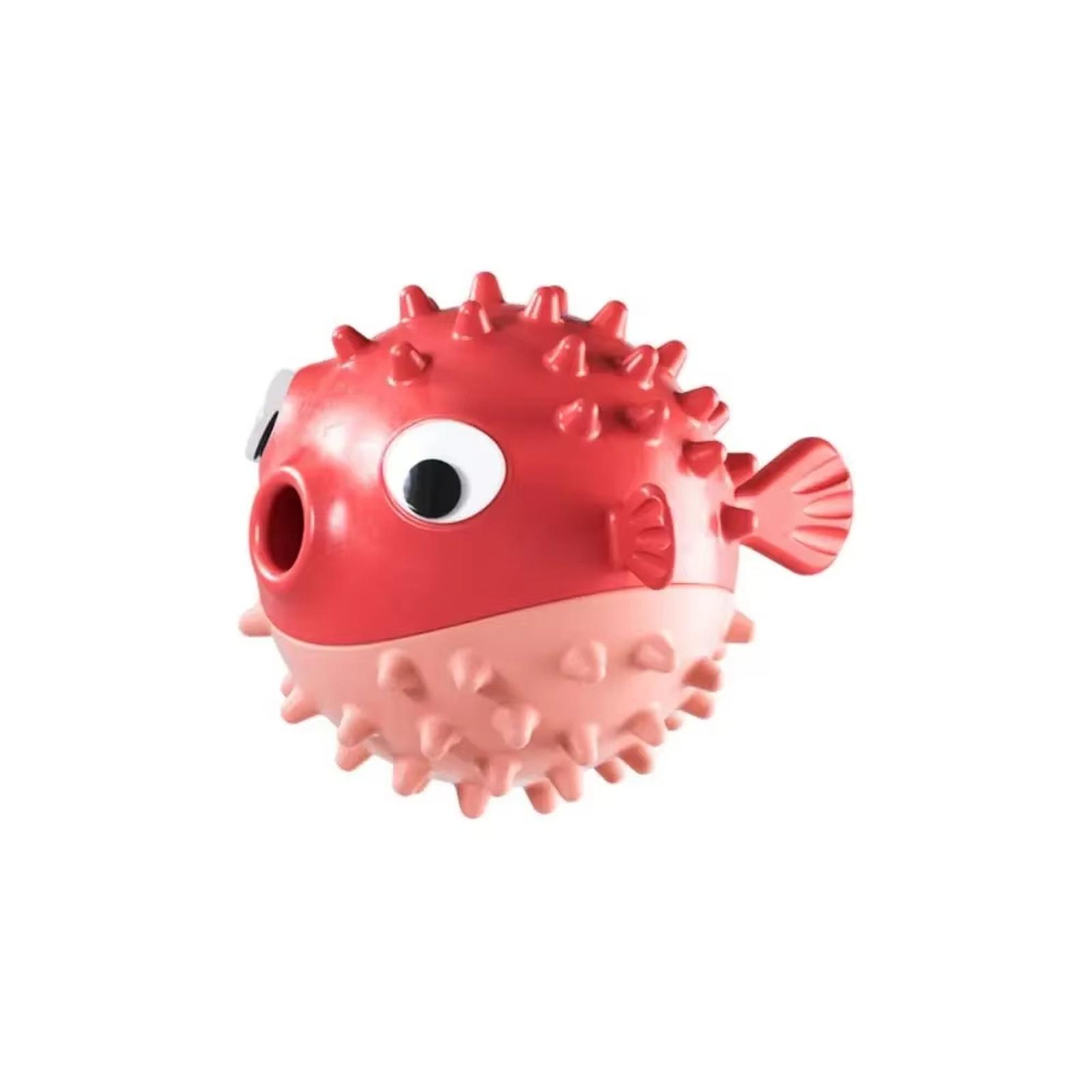 Bouncing Fish Dog Toy Food Leaking Ball Resistant Interactive Pet Toy one size