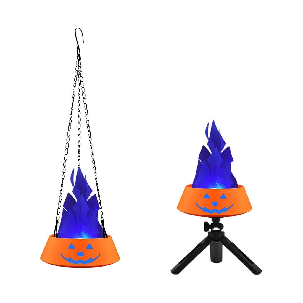 Charging LED Simulation Flame Light Halloween Brazier Light Decorative Ambient Light