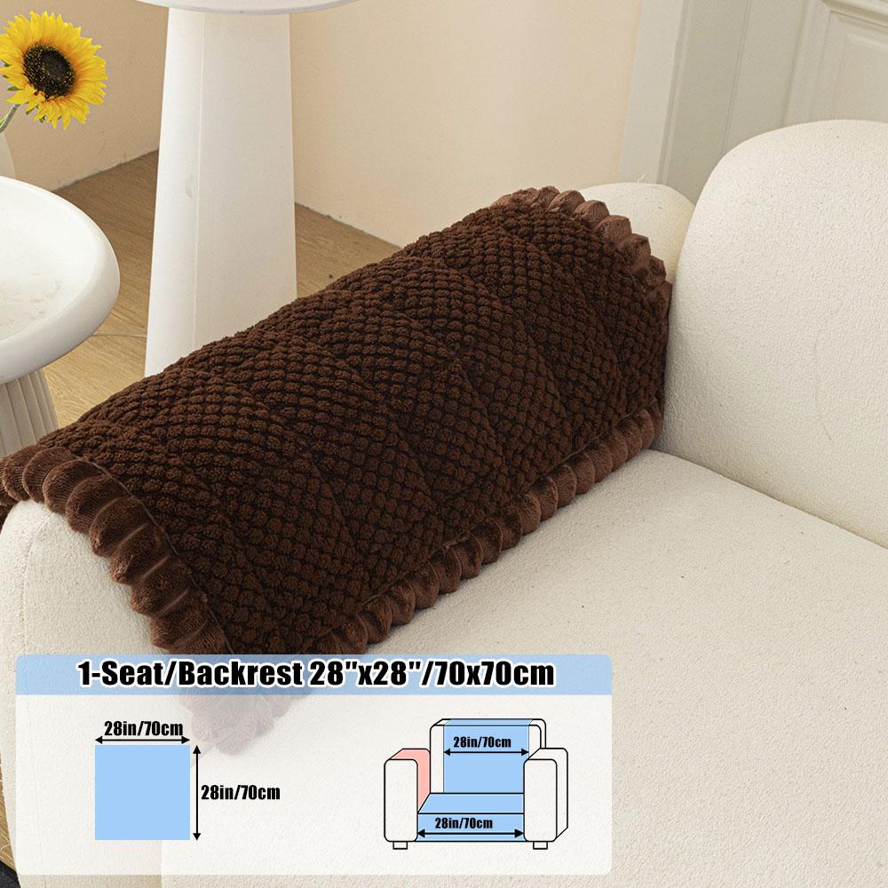 Sofa Pad, Shu, Textured Bubble Plush, Anti-Slip, Washable
