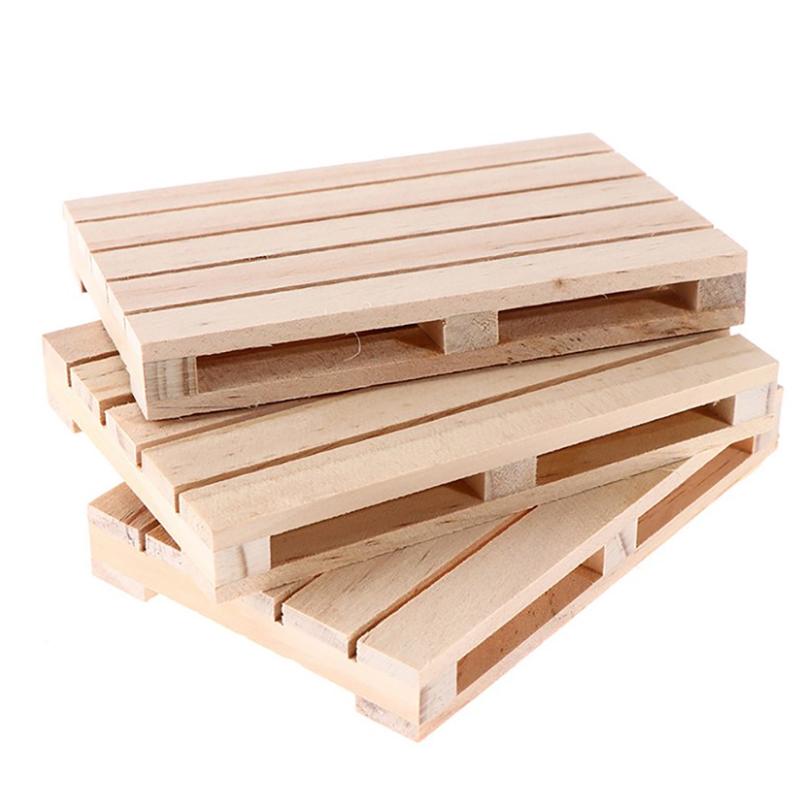 

Mini Wooden Pallet Beverage Coasters For Hot And Cold Drinks Insulation Pad onesize
