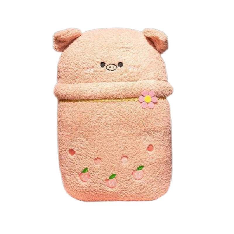 New Cartoon Animal Milk Tea Plush Pillow Blanket Two-in-one Blanket For Warmth And Comfort Perfect For Girls' Sleep Panda Design