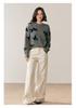 Women's Butterfly Cashmere Round Neck Sweater - 2025 Autumn/Winter Loose Slim Fit Knitwear