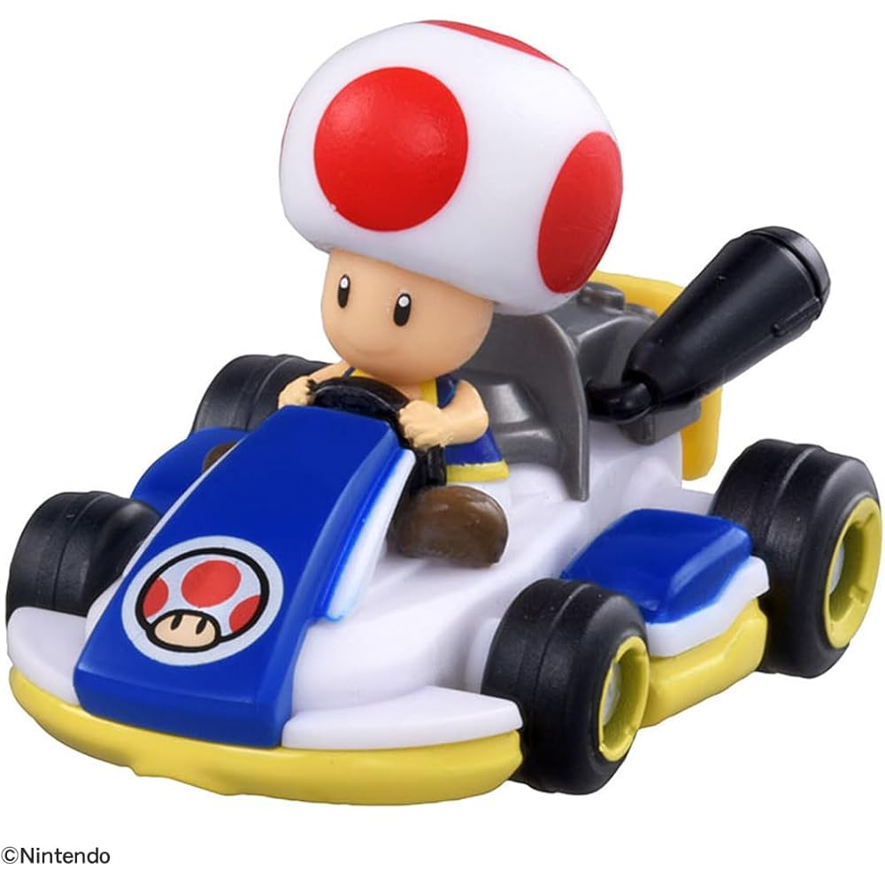 TAKARA TOMY Tomica Drift Mario Kart Starter Set Toad & Standard Kart Toy Car for Ages 3 and Up