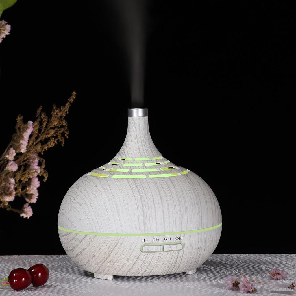 Wood Grain Ultrasonic Humidifier: Aromatherapy, Bedroom & SPA Air Purification Gift