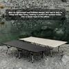 Outdoor Ultralight Portable Folding Sleeping Bed Office Siesta Noon Break Bed Aluminum Alloy Rod