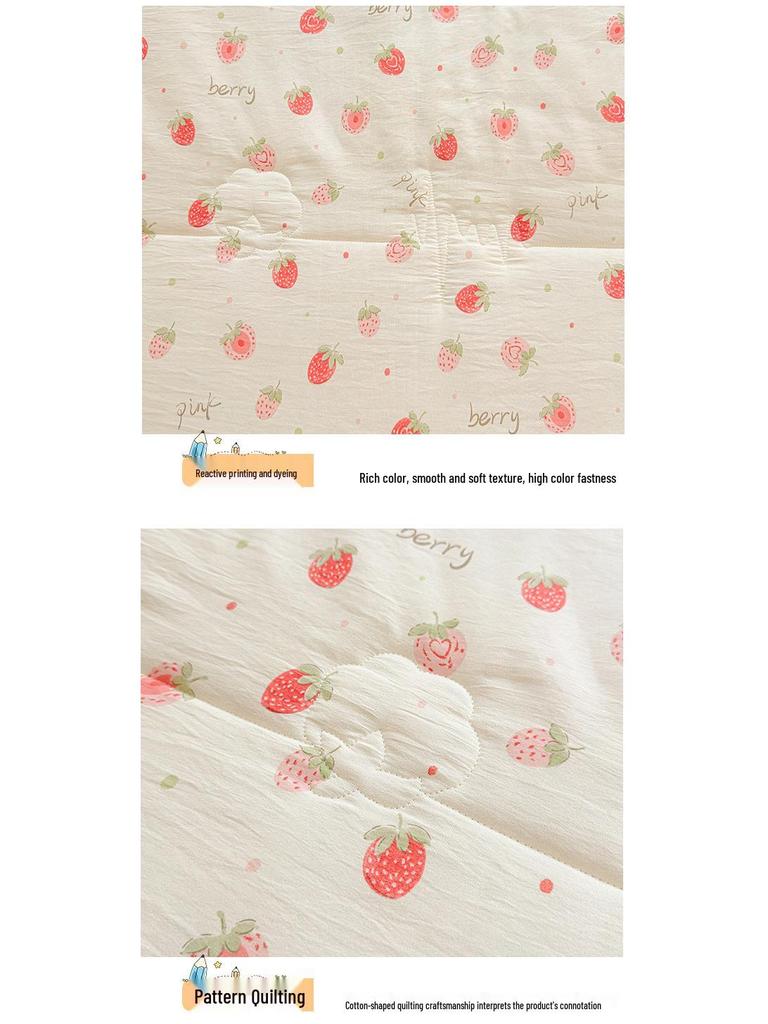 All-Season Machine Washable Children's Summer Quilt - Suitable for Air Conditioning and Home Use