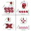 Electroplated Painted Ball Christmas Tree Ornament DIY Crafts Painted New Year Christmas Gifts Boxes Pendant Pendant Plastic