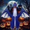 Inflatable Toy Blue Dragon Halloween Inflatable Model Luminous Inflatable Model Halloween Atmosphere Decoration Model