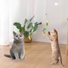 Cat Toy Hang On The Swing Hang On The Door Hang Elastic Feather Toy Teasing Cat Rope Long Rope Cat Toy Accessories