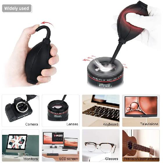 

JJC 5in1 Camera Cleaning Kit Air Dust Blower + Lens Cleaning Pen + Wet Cleaning Wipes + Wrapped Cleaning Cloth + Storage Pouch