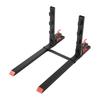 Pallet Forks, 1814 Kg Clamp On Pallet Forks, 149 Cm Total Length Heavy-Duty Tractor Fork with Anti-Tilt Bar & Adjustable Stabilizer Bar, Fit for