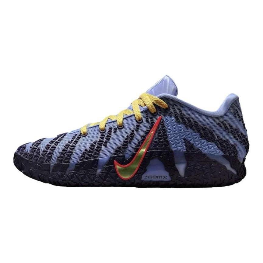 Nike Ja Morant 3 Zapatillas de Baloncesto Transpirables, con Soporte y Ligeras para Hombre Azul Amarillo Versión Asiática Nike HF2794-700