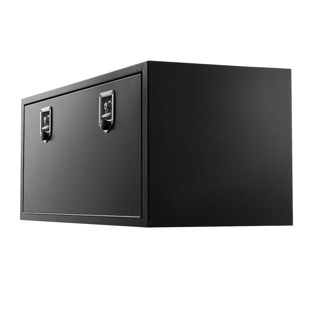 Underbody Truck Tool Box, 1219 x 457 x 457 mm Heavy Duty Steel Trailer Storage Box with Lock & Keys, Waterproof Trailer Storage Organizer Under Body