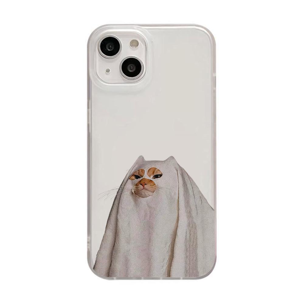 Halloween Kitten Headgear Frosted Phone Case for iPhone 17 Pro Max, 16/15 Pro