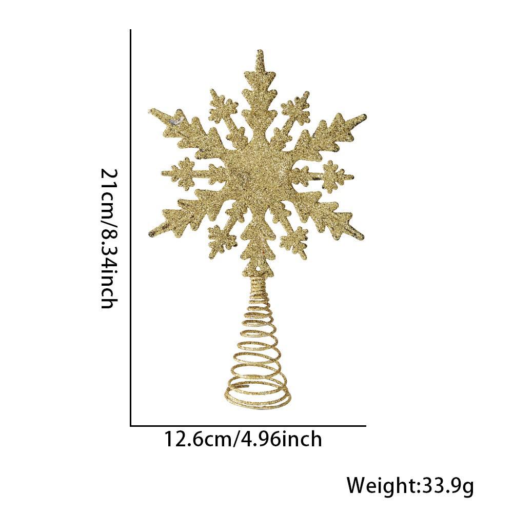 Pentagram Cutout 3D Star Christmas Tree Topper Ornament