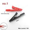 Red+black 20/50A PVC Alligator Crocodile Clip Clamp Socket Plug Handle Test Cable Probe 4mm Banana Plug Electric Battery