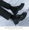 2025 Thick-Soled Black Height-Boost Men's Casual Slip-On Loafers