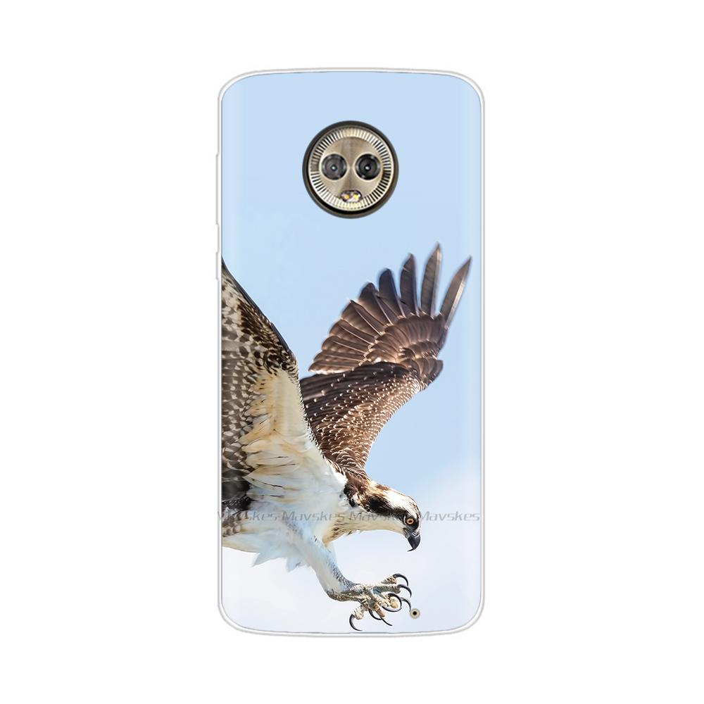For Moto G6 Play Case TPU Soft Paint Animal Silicone Clear Cover for Motorola Moto G6 Play Plus G6Play Cases Protective Shell