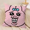 Cartoon OOpanchu Usagi Cushion Cover Silky Short Plush Invisible Zipper Dustproof Sofa Pillow Case For Home Decor
