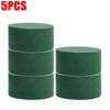Green Round Floral Foam Blocks, Wet & Dry Florist Bricks for Fresh & Artificial Flowers, DIY Wedding Birthday Party Flower Decoration