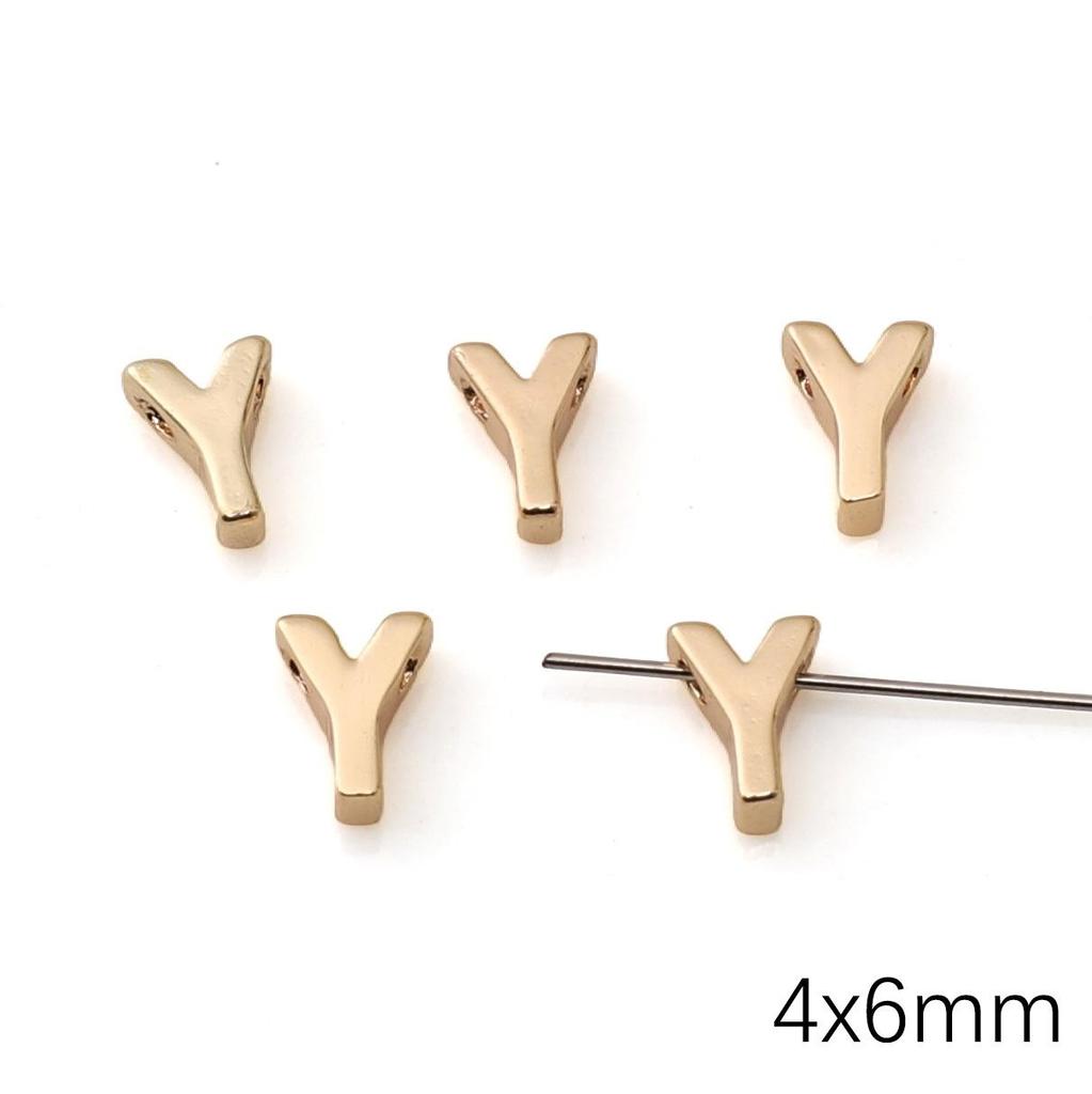 Mini Ciondolo Lettera Inglese in Rame per Creazione Gioielli Fai da Te Componenti Accessori
