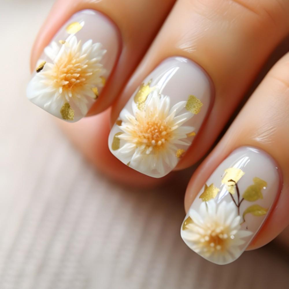 24 Press Type Nails , Short Square Fake Nails , Cute Design , Glossy Fake Nails , Daily Cute , Full Set Of Nails , Adhesive 2ml