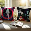 Classic Japanese Anime GGhost In The Shell Cushion Cover Pillowcase Antidustmite Invisible Zipper Short Plush Sofa Cushion