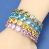 Italian Charm Bracelet Original    Fine Jewelry & Accessories Round Colorful Zircon For Women/Girl Fashion Gift