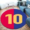 Lionel Messi Round Area Rug,Carpet Rug for Living Room Bedroom Sofa Playroom Decor,Non-slip Floor Mat