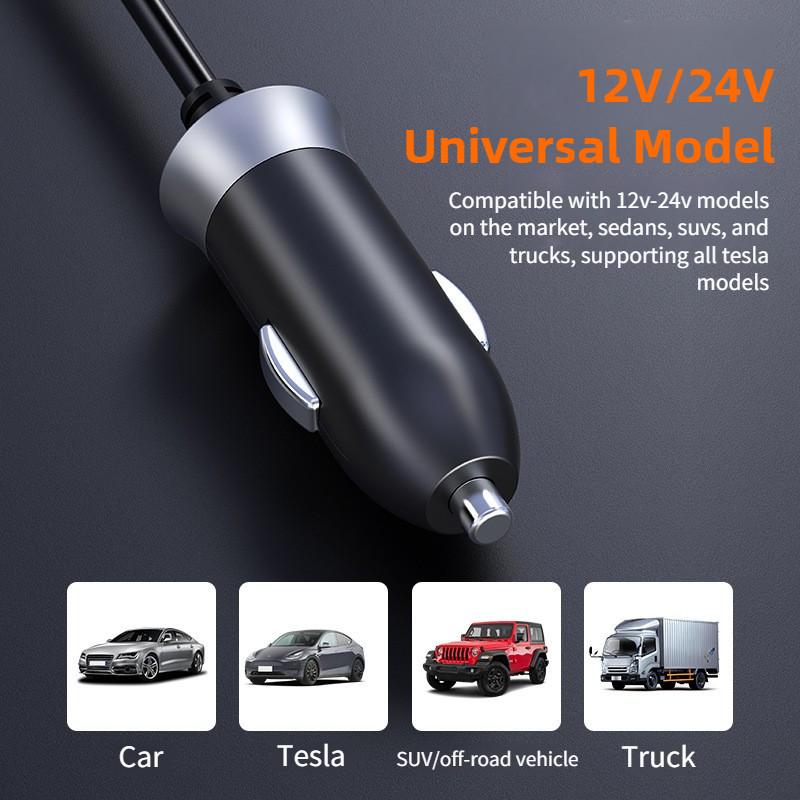 200W Large Screen Digital Display Inverter Power Supply Small Portable Car Inverter Multifunctional Car Socket