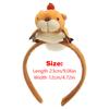Cartoon Lustige Plüsch Eichhörnchen Puppe Haarreif Haarspange Stirnband Mädchen Niedliches Gesicht Waschen Stirnband Lustiges Haarband Haaraccessoire Geschenke