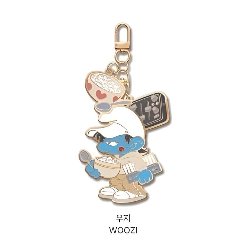 Seventeen X The Smurfs Metal Keyring | Random / Member Select | Korea Limited