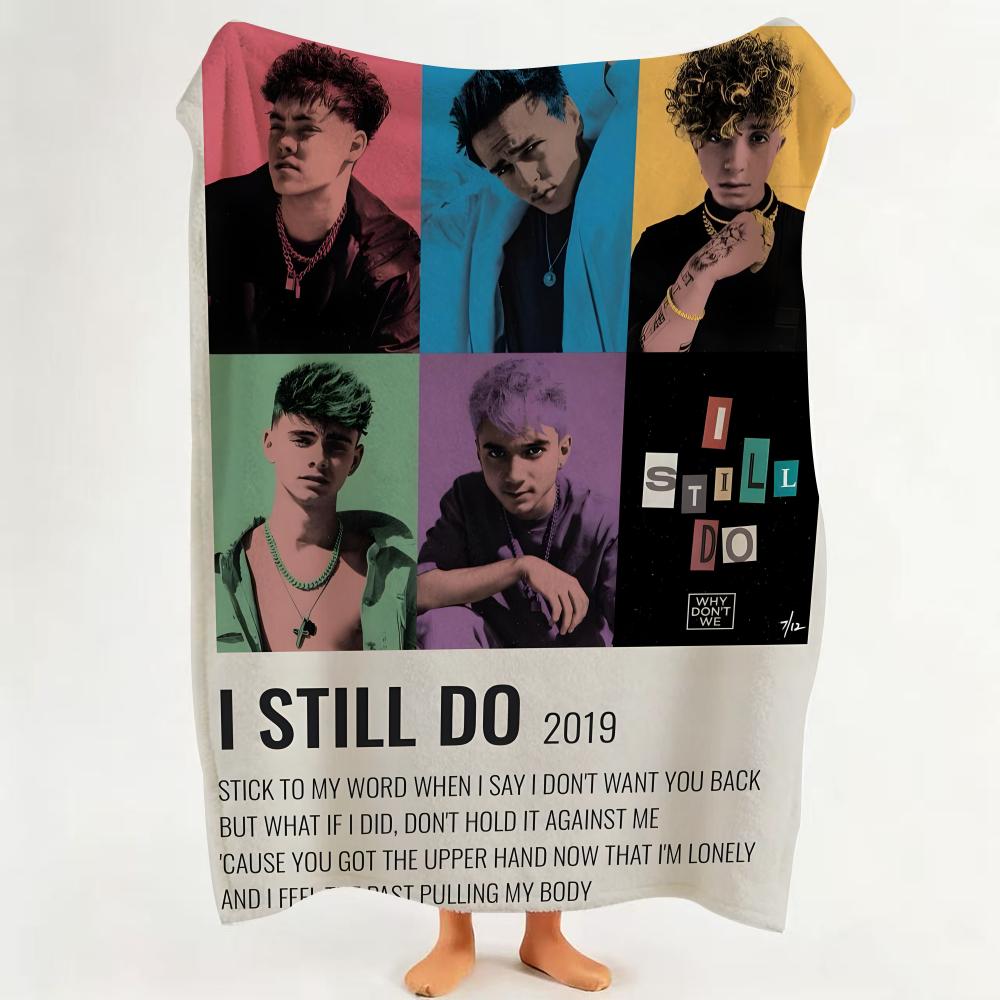 

Band W Why D Don t W We Throw Flannel Throw Blanket Suitable for Sofa Living Room Bedroom 75cmx90cm