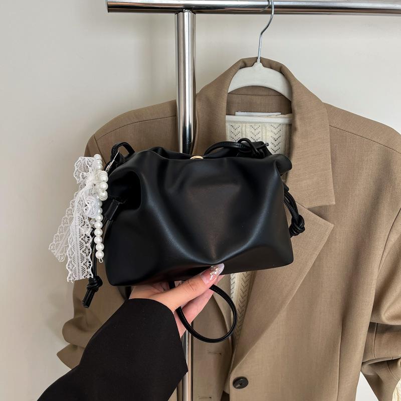 

Летняя новая однотонная повседневная свежая универсальная легкая наплечная сумка-мессенджер женская сумка для ежедневных поездок no pendant чёрный