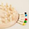 Kids Wooden Memory Match Stick Chess Fun Color Game Board Puzzles Educational Toy Montessori Cognitive Learning Toy for Children