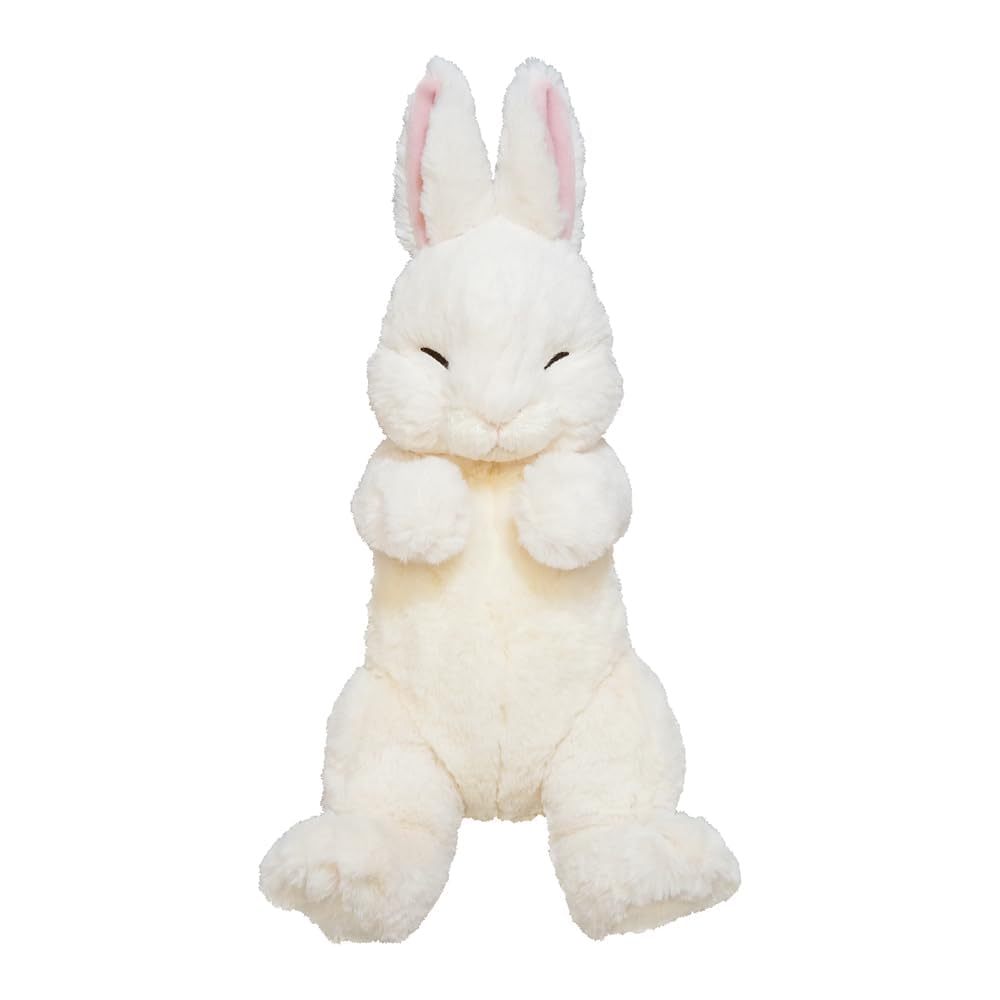 Sunlemon Hiza Usagi Plush Toy White Rabbit 17x14x36cm Cute Animal Stuffed Toy