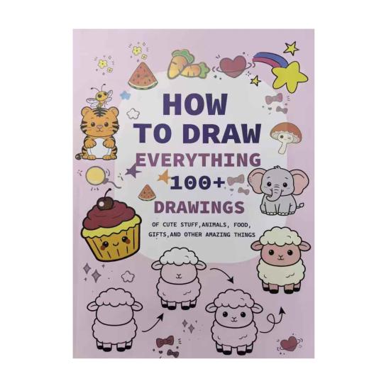 

Як малювати все Розмальовка 100 малюнків Кроки, що легко вивчити Розмальовка для початківців та художників Для маркерів, олівців, акварелі A