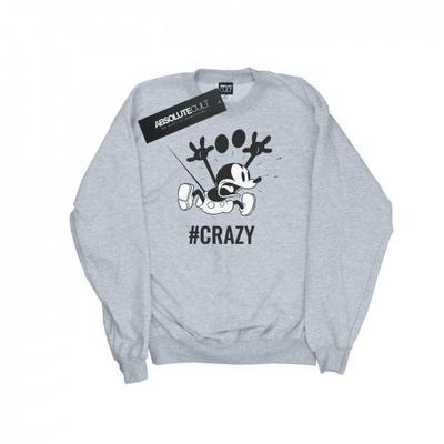 Womens/Ladies Mickey Mouse #Crazy Sweatshirt
