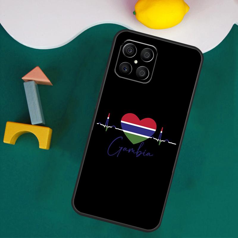 Gambia Flag Case For Honor Magic 7 Pro 5 6 Lite Honor 200 Pro 50 70 90 X9a X8a X8 X9 X8b X9b X9c Cover