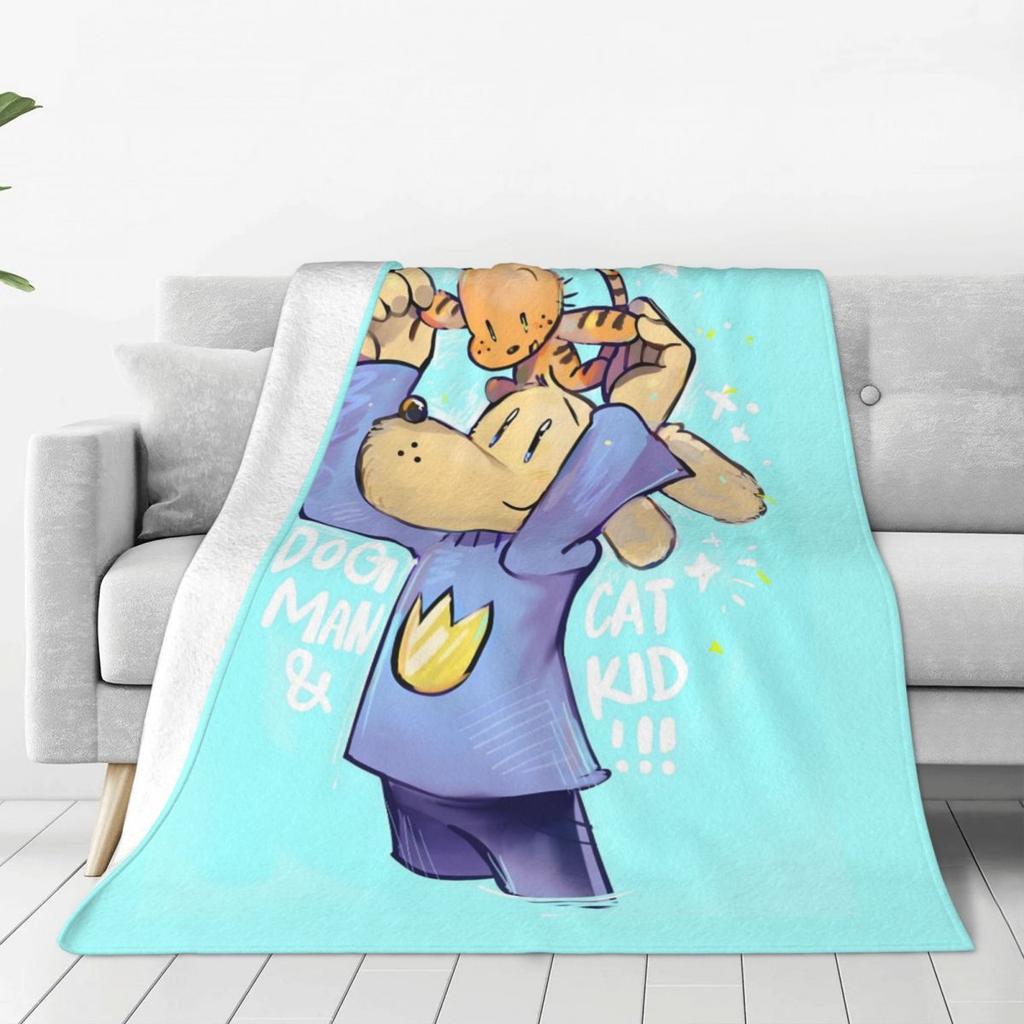 Custom Dogs Wallpaper Blanket Soft Fleece Autumn Warm Flannel Funny Manga Cartoon Throw Blankets For Sofa Travel Bedding Quilt