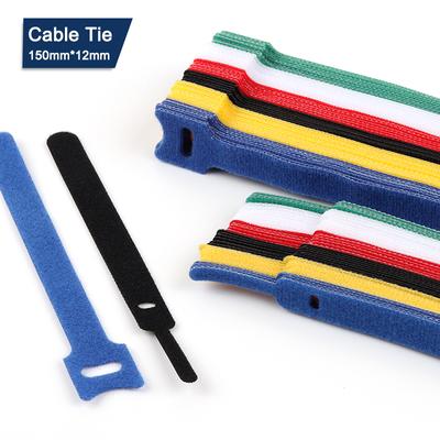10/30/50/100PCS Releasable Cable Ties Colored Plastics Reusable Cable Ties Nylon Loop Wrap Zip Bundle Ties T-type Cable Tie Wire