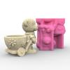 3D Bear Silicone Mould for Flower Pots Mold Concrete Cement Epoxy Resin Molds
