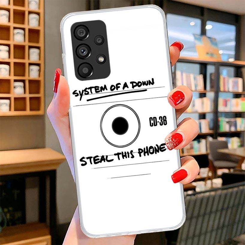 

System Of A Down Phone Case For Samsung Galaxy A12 A22 A32 A52 A72 A02S Phone Case Note 20 Ultra 10 S10 Plus A51 A71 A50S A20S A Samsung Note 10 Plus