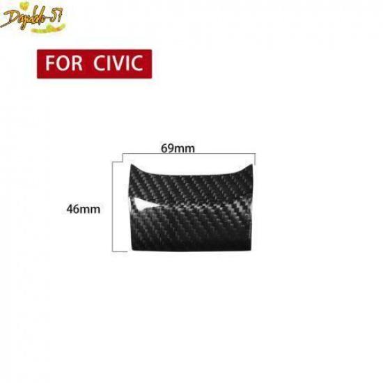 Gear Shift Lower Panel Trim Carbon Fiber Fits For Honda Civic 10th 2016-
