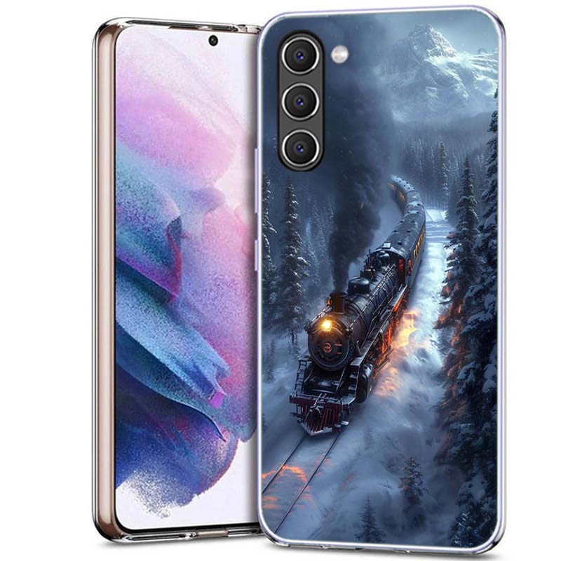 Steam Train Phone Case for Samsung A16 A26 A36 A56 A17 A37 A57 A07 A06 A02S A12 A22 A32 A52S A72 Galaxy A70 A50S A71 A51 A31 A30