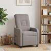Massage Recliner Chair Taupe Fabric