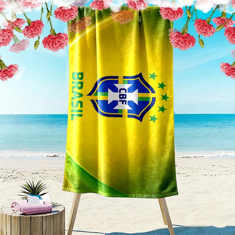 CBF Print Strandtuch, Großes Weiches Schnelltrocknendes Handtuch für Strand Camping Schwimmen