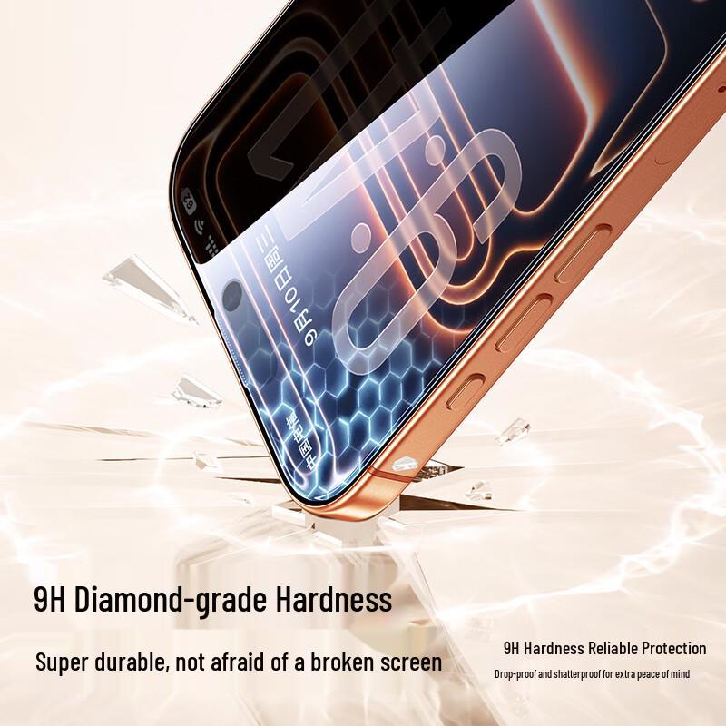 Shamo Datenschutz Panzerglas Displayschutz für iPhone