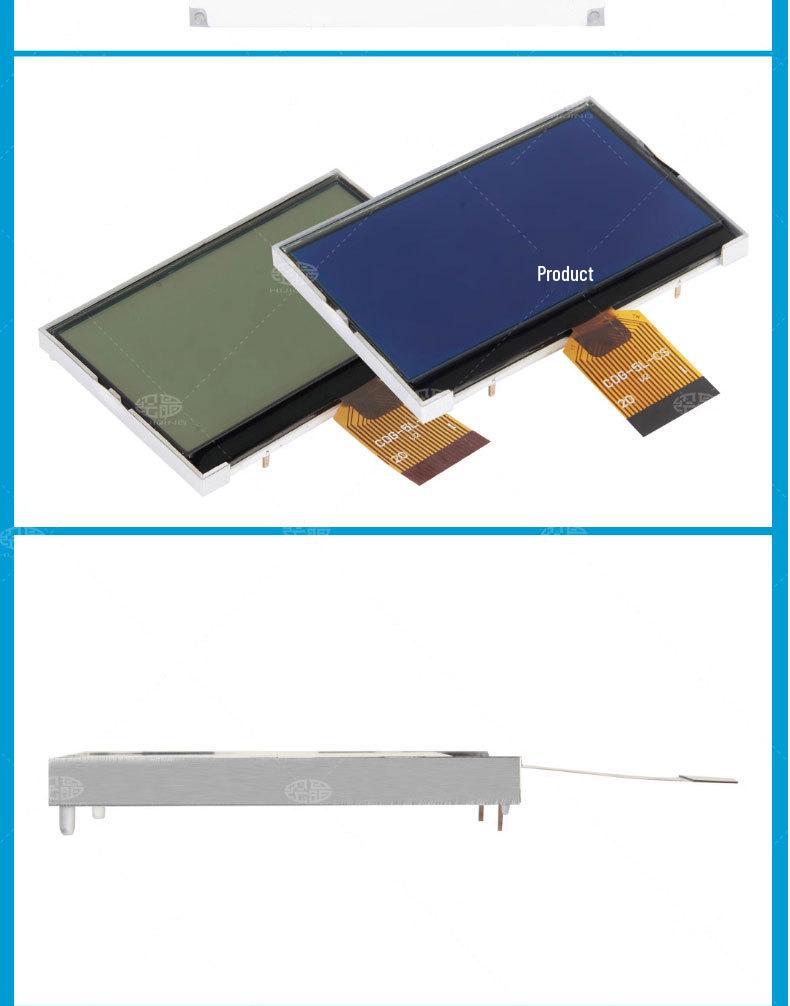 2-inch COG5 LCD Display: 5V Low Power, High Brightness Blue & White Backlight, 128x64 Dot Matrix Screen